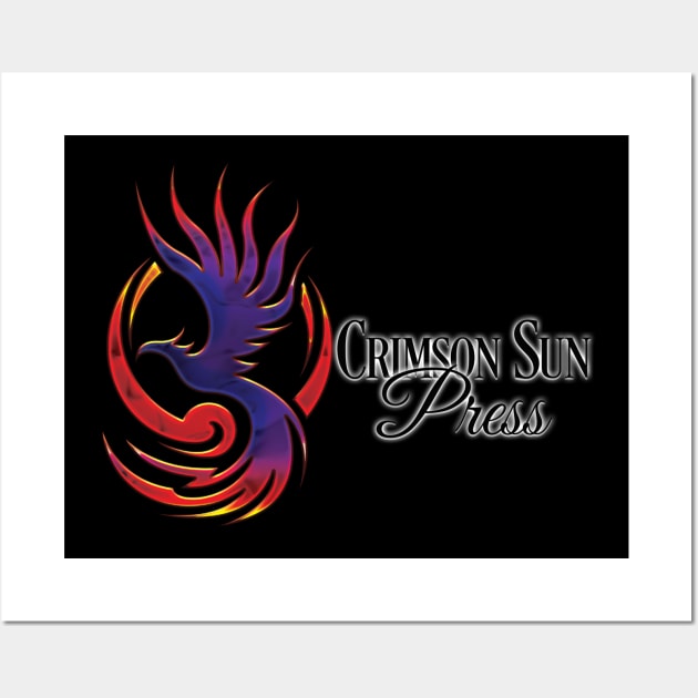 Crimson Sun Press Logo Shirt Wall Art by KimbraSwain